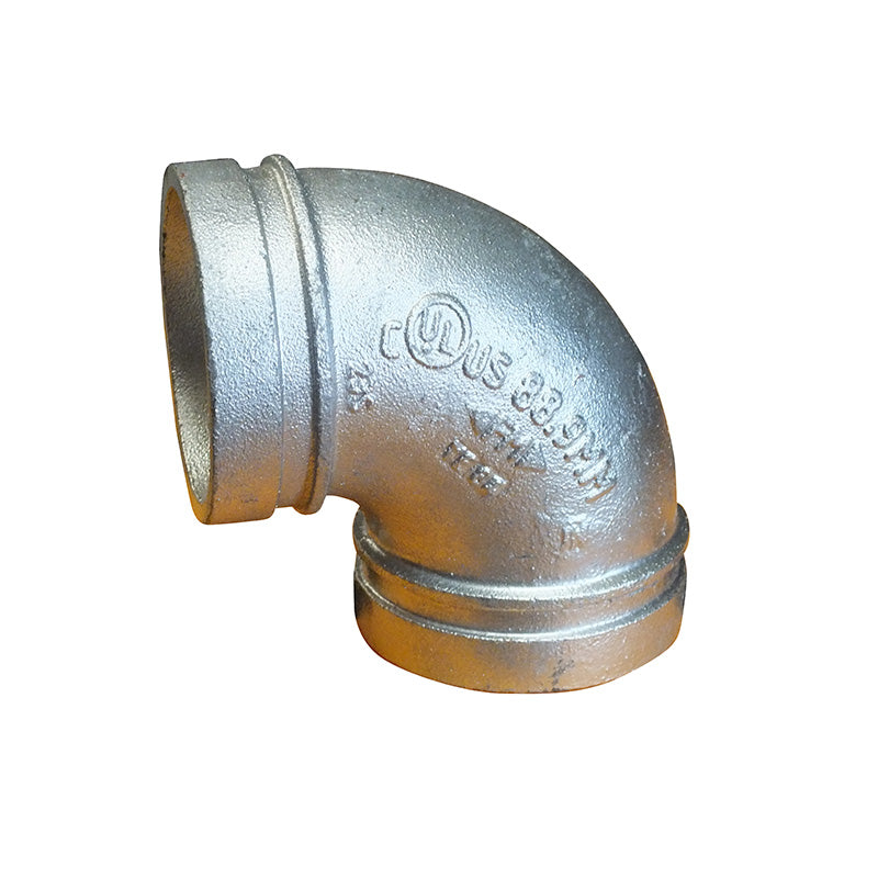 ELBOW ROLL GROOVE 90DG 100MM