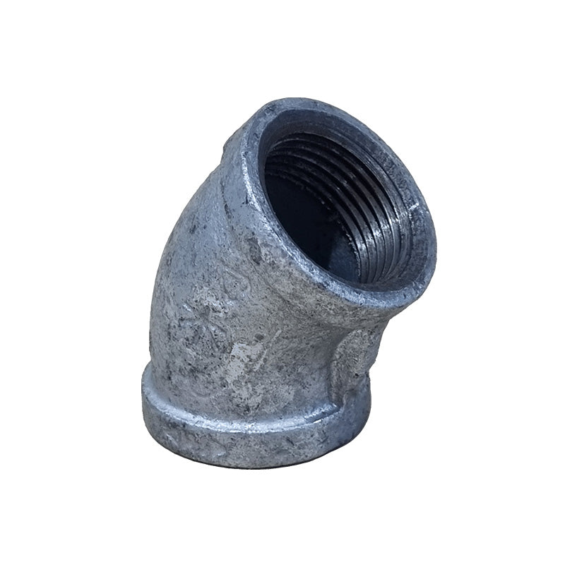80MM FF 45DG ELBOW GAL MAL